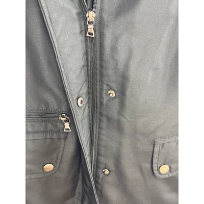 Oscar de la Renta Black Outdoor Waterproof Coat Size Small - Thumbnail 4