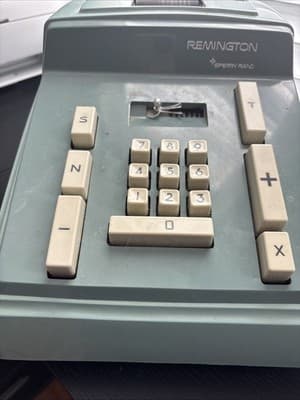 Vintage Remington Sperry Rand electric adding machine, 1950s or 1960s. Working - Thumbnail 2