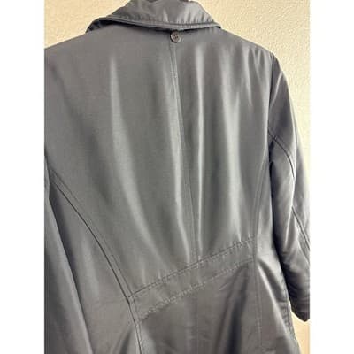 Oscar de la Renta Black Outdoor Waterproof Coat Size Small - Thumbnail 8