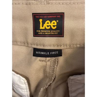 NWT Lee Wrinkle Free Flat Front Khaki Womens Pants Size 6 - Thumbnail 5