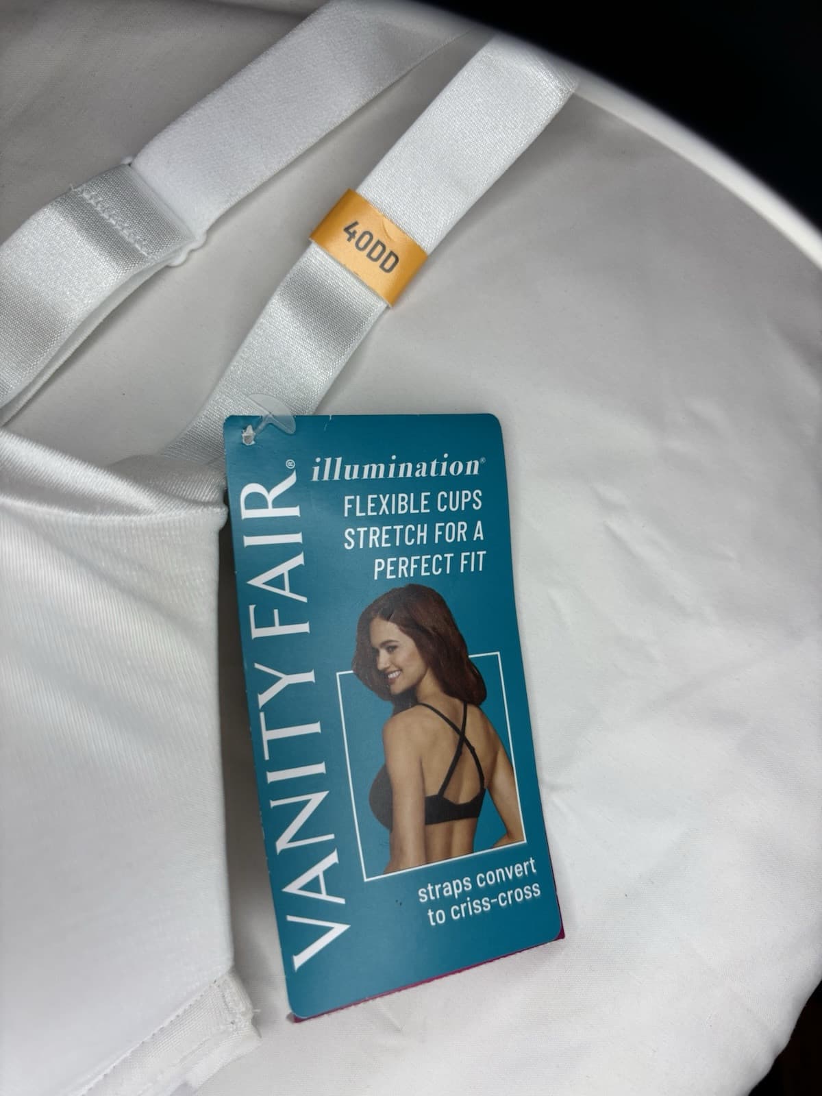 Vanity Fair Women’s Bra Illumination Underwire Bra 40DD 75337 White New - Thumbnail 2