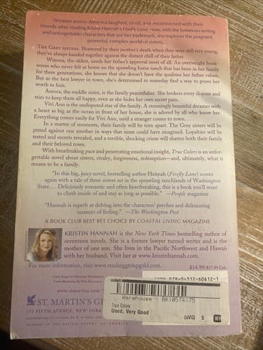 True Colors A Novel By Kristin Hannah - Thumbnail 2