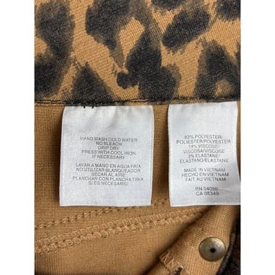 Jones New York Pencil Skirt Cheetah Print Women's Plus Size 18 Stretch - Thumbnail 8