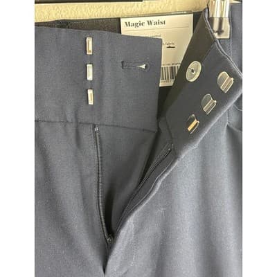 NWT Nine West Magic Waist Bootcut Size Pants Classic Navy Women's Pants size 8 - Thumbnail 3