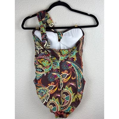 Cache Coeur Maternity Playa Pregnancy One Piece Swimsuit One Shoulder Medium - Thumbnail 4