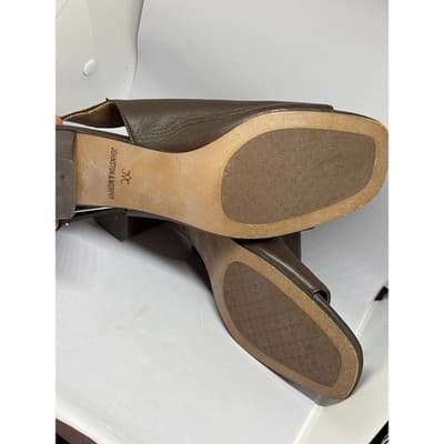 Johnston & Murphy Women's Evelyn Open Toe Bootie Brown Leather Size 9M - Thumbnail 7