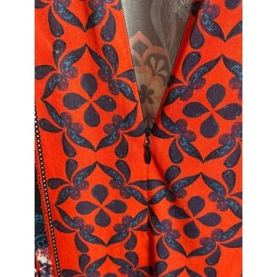 Only Necessities Black Red Floral A-Line Maxi Dress Women's Size 14/16 M - Thumbnail 7