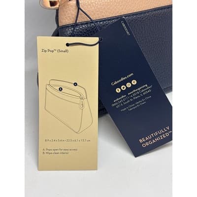 Caboodles Life & Style Zip Pop Large Makeup Accessory Carry Bag NWT Blue - Thumbnail 6