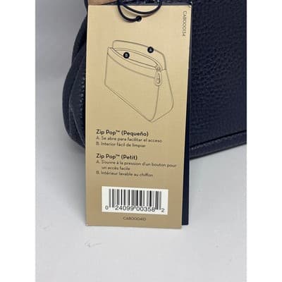 Caboodles Life & Style Zip Pop Large Makeup Accessory Carry Bag NWT Blue - Thumbnail 5