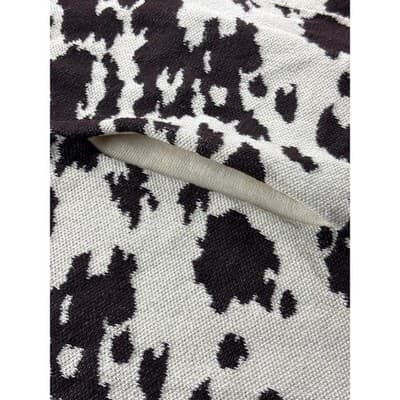 Crazy Train Women's Black and Cream Cow Print Cardigan Size Small - Thumbnail 8