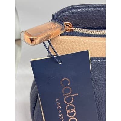 Caboodles Life & Style Zip Pop Large Makeup Accessory Carry Bag NWT Blue - Thumbnail 3