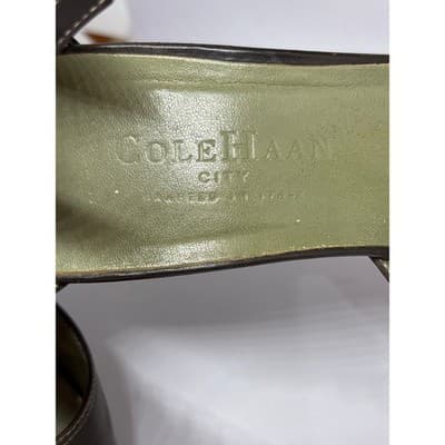 Cole Haan Mary Janes Chocolate Leather Ankle Strap Heels Pumps Women's Size 9 B - Thumbnail 5