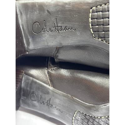 Cole Haan Dark Chocolate Leather Zip High Ankle Boots Women's Size 6.5 B - Thumbnail 11