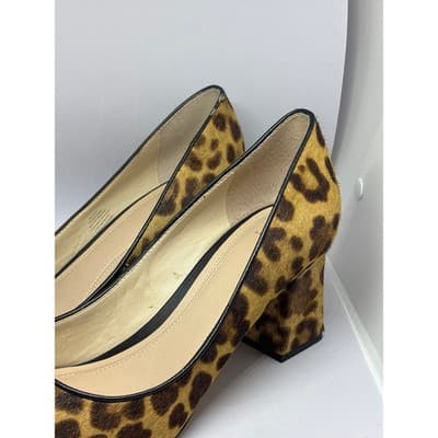 Marc Fisher LTD Zalaly Tan Leopard Print Calf Hair Pumps Women's Size 8.5 M - Thumbnail 3