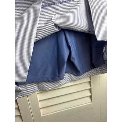 SC & Co Tennis Golf Skort Blue Stripe Pull On Athletic Shorts Skirt Women's XL - Thumbnail 7