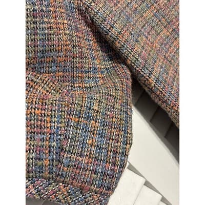 Ann Trinity Multi-Color Tweed Blazer Jacket 3/4 Sleeve Coat Women's Size S - Thumbnail 7