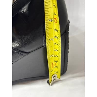 Stuart Weitzman Black Leather Buckle Strap Wedge Heel Boots Women's Size 6.5 - Thumbnail 6