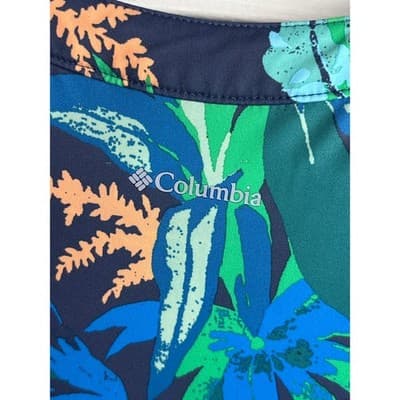 Columbia Midway Bay Multicolor Palm Trees Sleeveless Midi Dress Women's Size XXL - Thumbnail 7