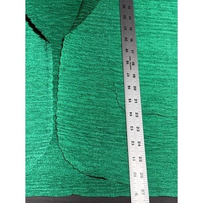 Chico's Green Textured Open Face Lightweight Blazer Size XL (2) - Thumbnail 4