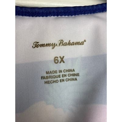 Tommy Bahama Girls Size 6X Hawiian Pink Flamingo Print 2 Piece - Thumbnail 3