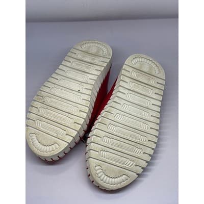 Bernie Mev Girls Red Leather TWK50 Loafer Slip On Bow Shoes Size 28 EU - Thumbnail 2