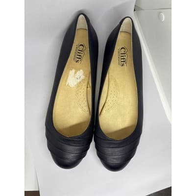 Cliffs By White Mountain Shoes Womens Size 10 W Clara Slip On Ballet Flats Black - Thumbnail 2