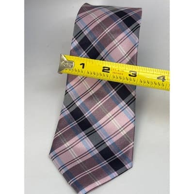 JOS. A. Bank Executive Collection Pink Navy Blue Mens Tie Preloved - Thumbnail 2