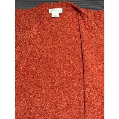 Doncaster Orange Cardigan Sweater Size S/Medium - Thumbnail 2