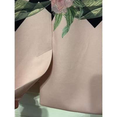 TED BAKER LONDON Soella Cutaway Skirt Palace Gardens Pink Flower Print Size 2 - Thumbnail 8
