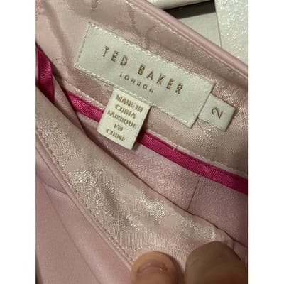 TED BAKER LONDON Soella Cutaway Skirt Palace Gardens Pink Flower Print Size 2 - Thumbnail 9