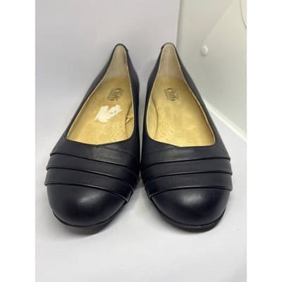 Cliffs By White Mountain Shoes Womens Size 10 W Clara Slip On Ballet Flats Black - Thumbnail 3