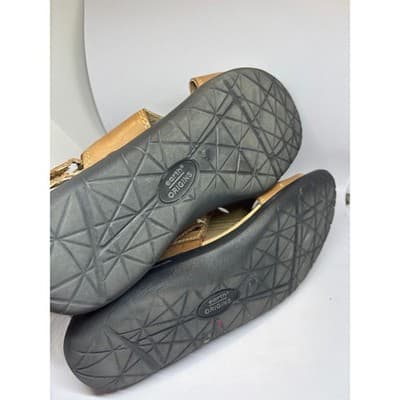 Earth Origins Women’s Brown Leather Cutout Slingback Sandals Shoes Size 10M - Thumbnail 3
