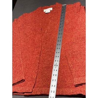 Doncaster Orange Cardigan Sweater Size S/Medium - Thumbnail 4