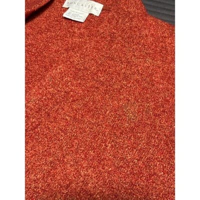 Doncaster Orange Cardigan Sweater Size S/Medium - Thumbnail 6