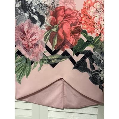 TED BAKER LONDON Soella Cutaway Skirt Palace Gardens Pink Flower Print Size 2 - Thumbnail 3