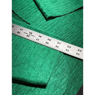 Chico's Green Textured Open Face Lightweight Blazer Size XL (2) - Thumbnail 5