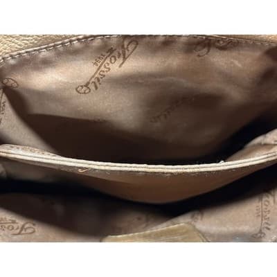Fossil Brown Leather Crossbody Shoulder Bag Pocket Purse Gently Used - Thumbnail 9