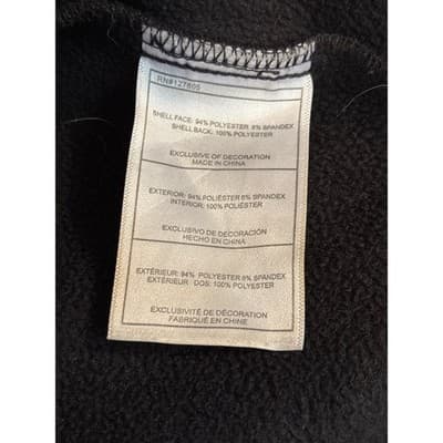 SIZE 7 REEBOK BLACK LIGHT HOODED JACKET Multiple Pockets - Thumbnail 4
