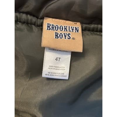 Brooklyn Boys Army Green Puffer Vest Size 4T NWOT - Thumbnail 2