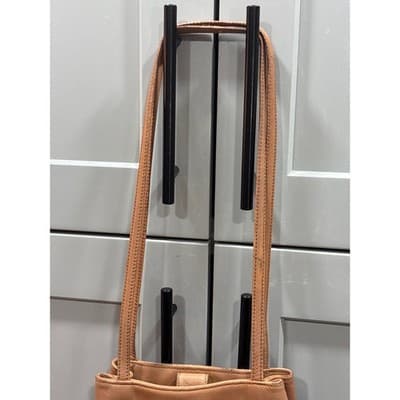 Fossil Brown Leather Crossbody Shoulder Bag Pocket Purse Gently Used - Thumbnail 3