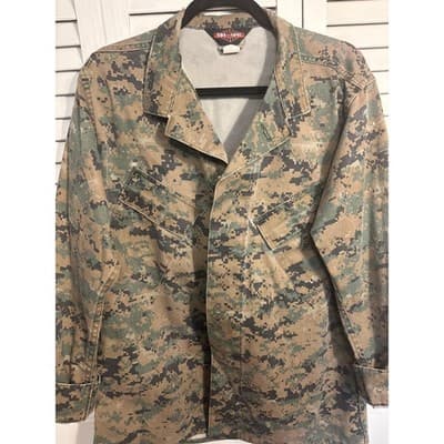 Jacket BDU Tru-Spec Medium Men Digital Camouflage 8415-01-390-8544-Used Cond. - Thumbnail 2