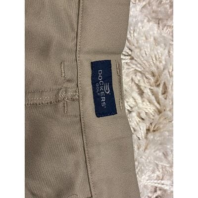 Chino Mens Dockers Pleated Relaxed Fit Polyester Size 40 - Thumbnail 2
