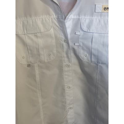 Magellan Shirt Womens Size 1X Fish Gear Vented American Flag Button Short Sleeve - Thumbnail 5