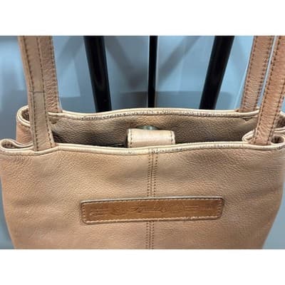 Fossil Brown Leather Crossbody Shoulder Bag Pocket Purse Gently Used - Thumbnail 8