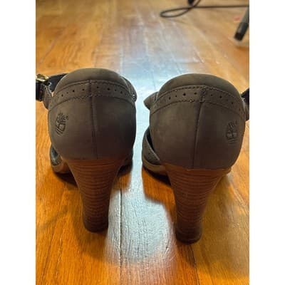 Timberland Earthkeepers Navy Pumps Size 10 Leather Uppers - Thumbnail 3