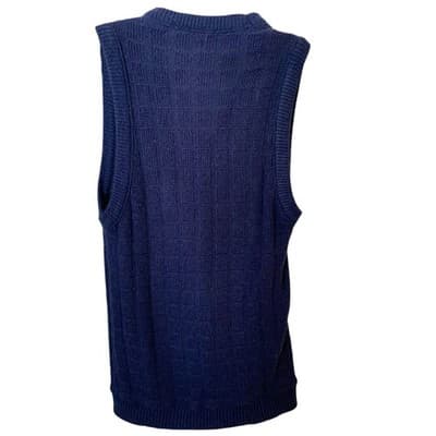 Vintage Sears Navy Boys Sweater Vest Size 10/12 - Thumbnail 2