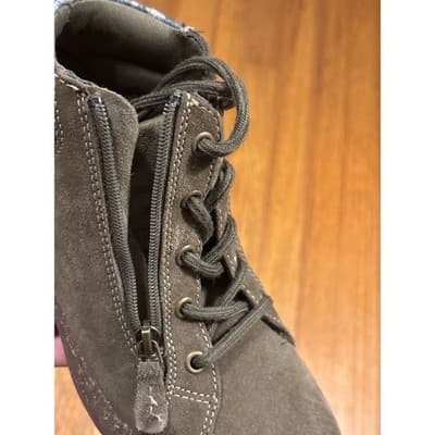 Clark Collection Bootie Boot Lace and Zipper Closure Green Size 5.5 - Thumbnail 6