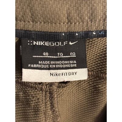 Nike Fit Dri Golf Sports Brown Knee Shorts Size 40 - Thumbnail 4