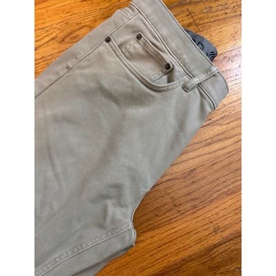 PRE-LOVED - IZOD CASUAL KHAKI FLAT FRONT SLACKS SIZE 36X34 - Thumbnail 5