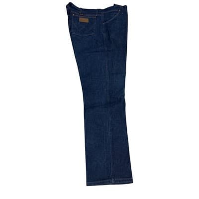 Wrangler Dark Wash Cowboy Cut Rigid Denim Jeans Men's Size 40 x 32